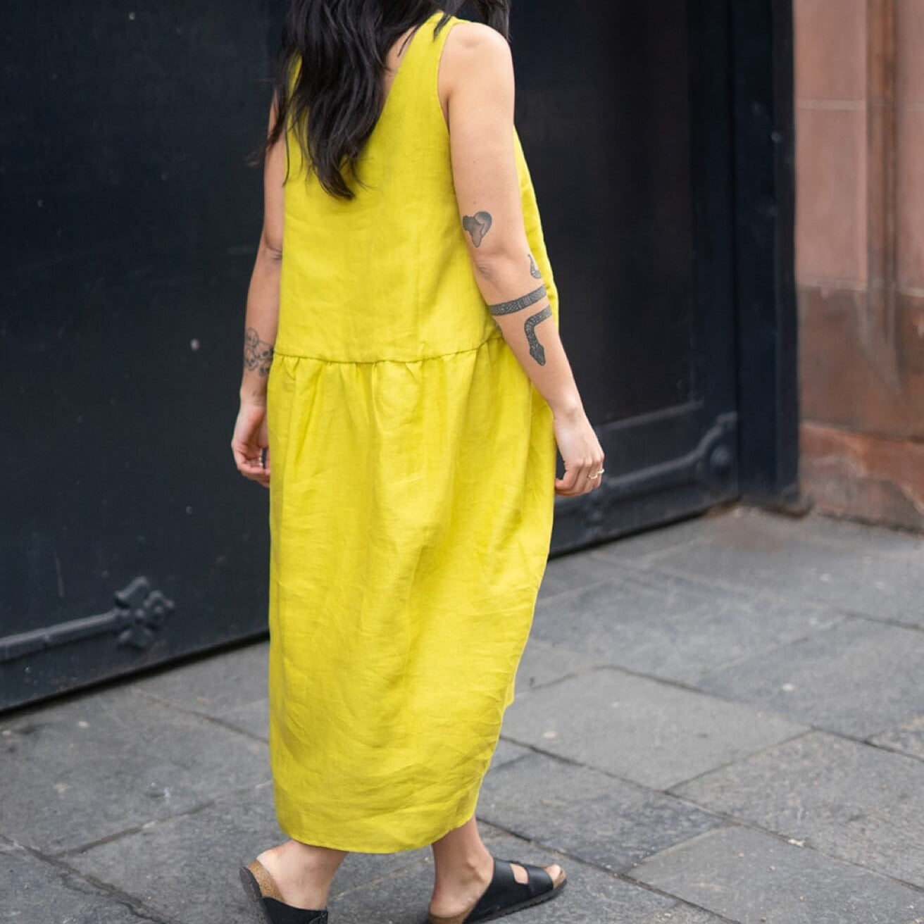 yellow mandy dress