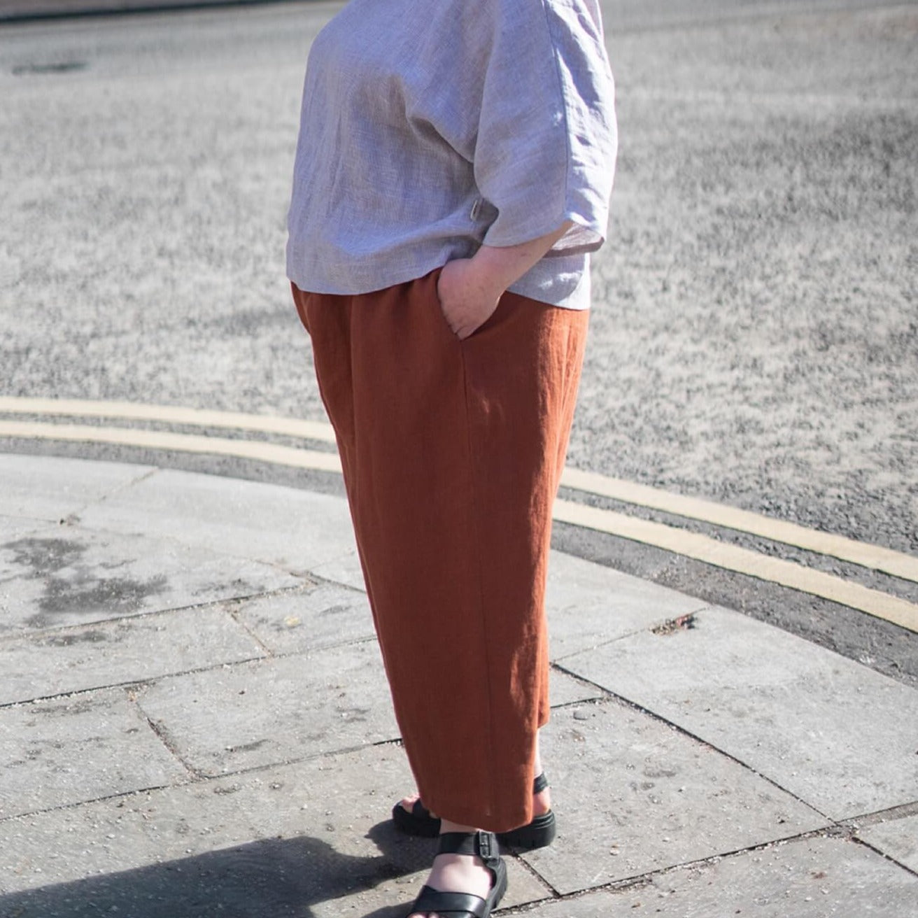 nina wide leg trousers