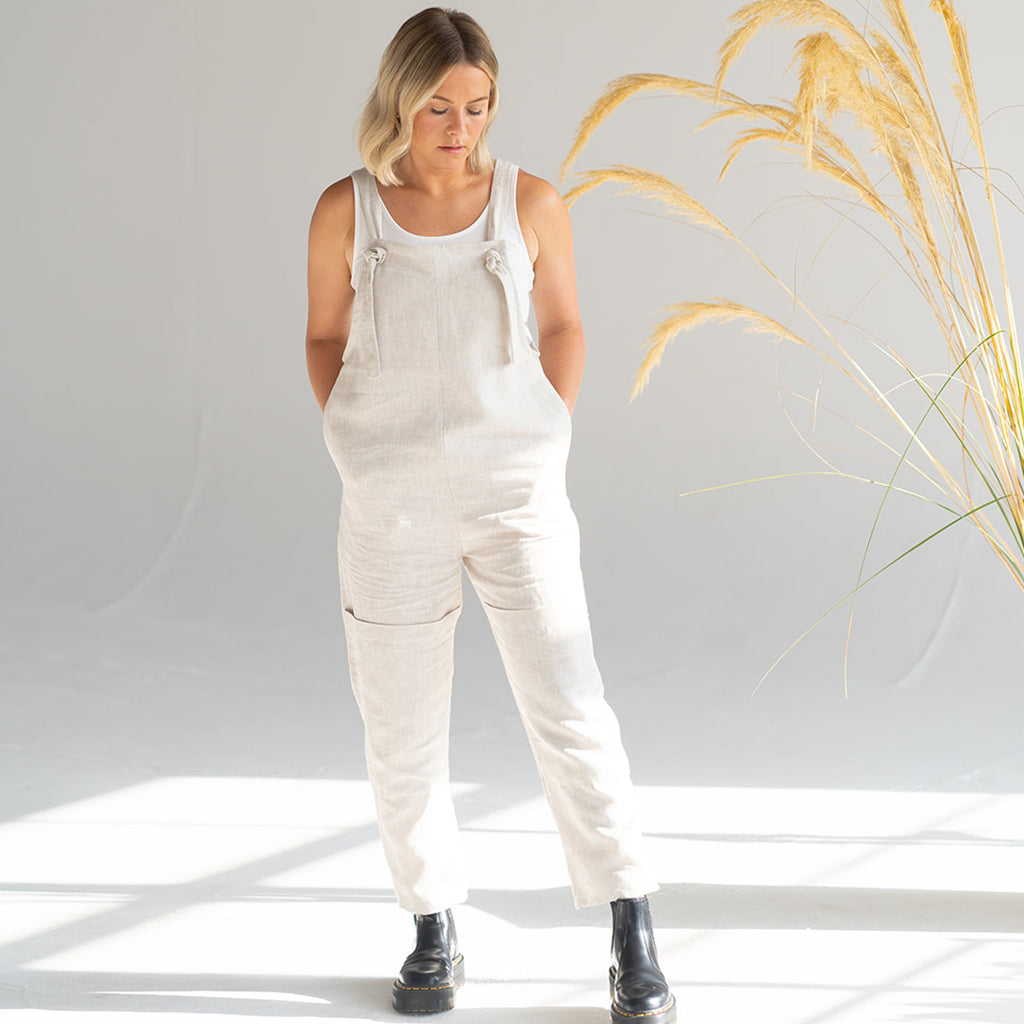 'Charlie' Linen Dungarees