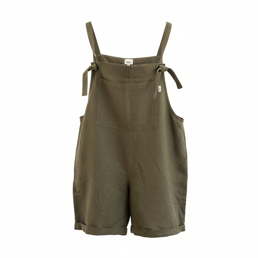 'Charlie' shorts Linen Dungarees size XL