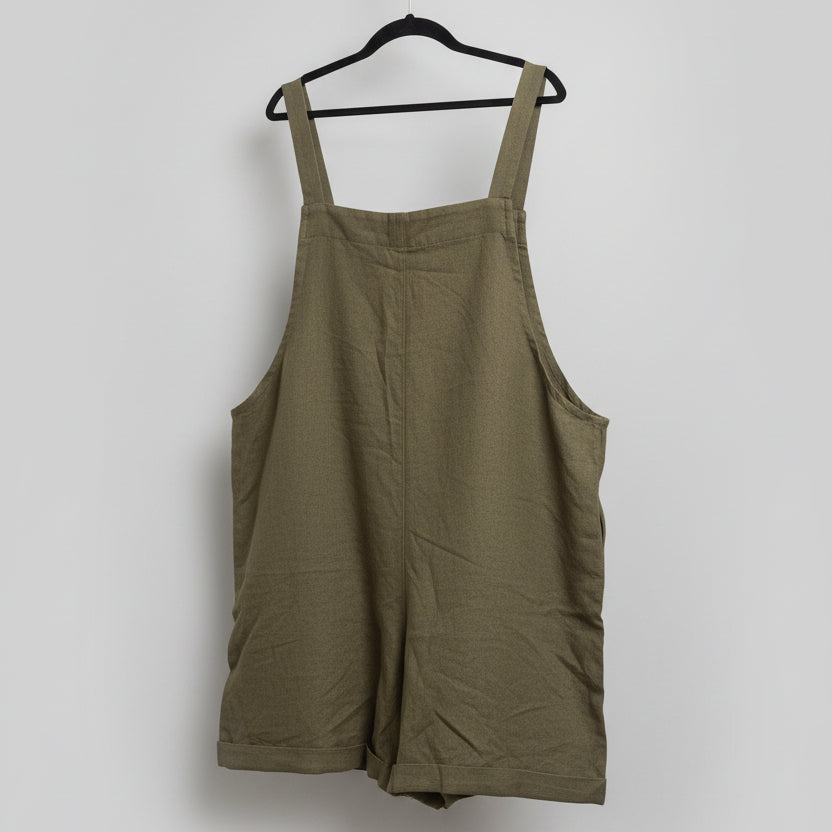 'Charlie' shorts Linen Dungarees size XL